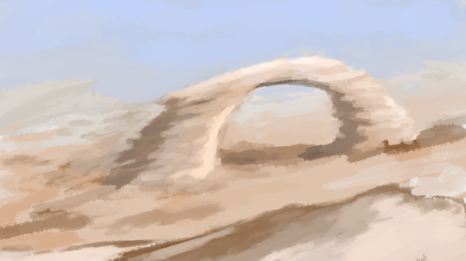 Painting of a desert I've made that day